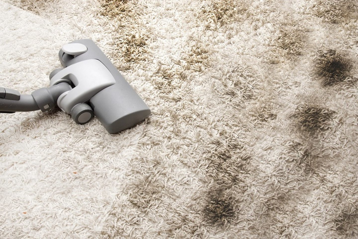 Vacuuming very dirty carpet